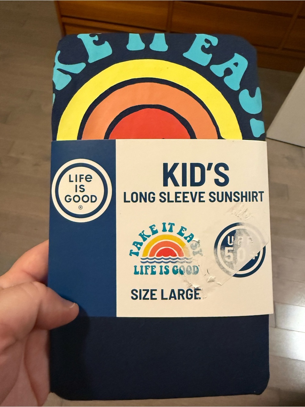 Life Is Good Kids Navy Long Sleeve Sunshirt
